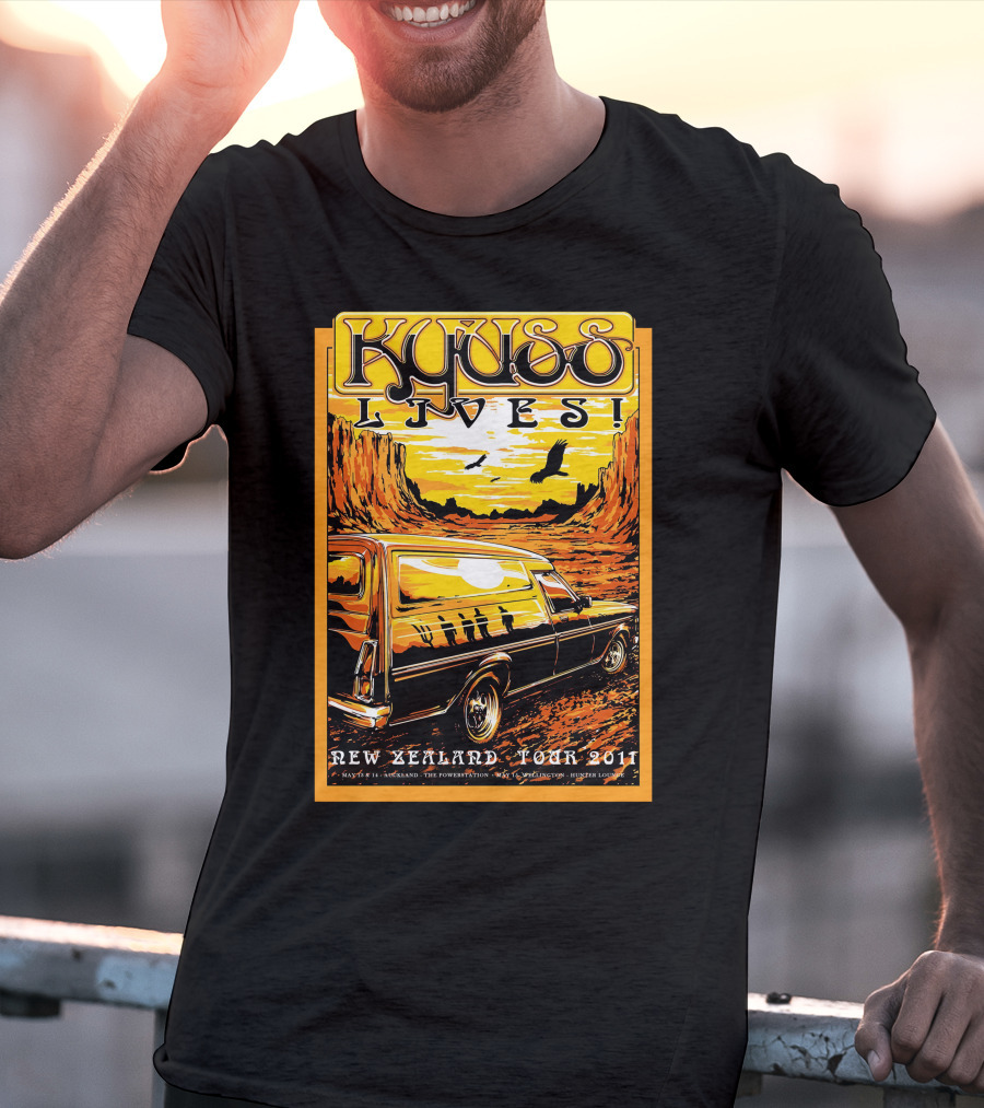 Kyuss Lives New Zealand Tour 2011 T-Shirt