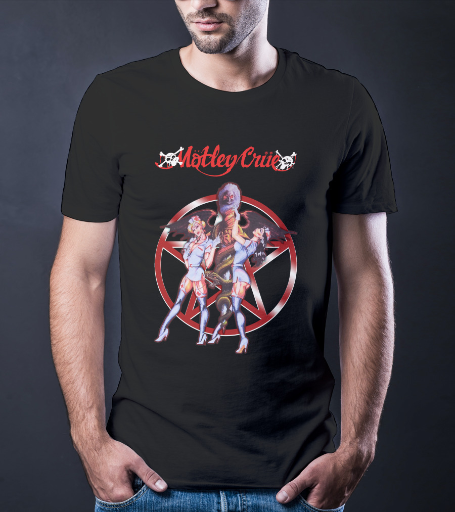 Mötley Crüe Devil Nurse Fantasy Star T-Shirt