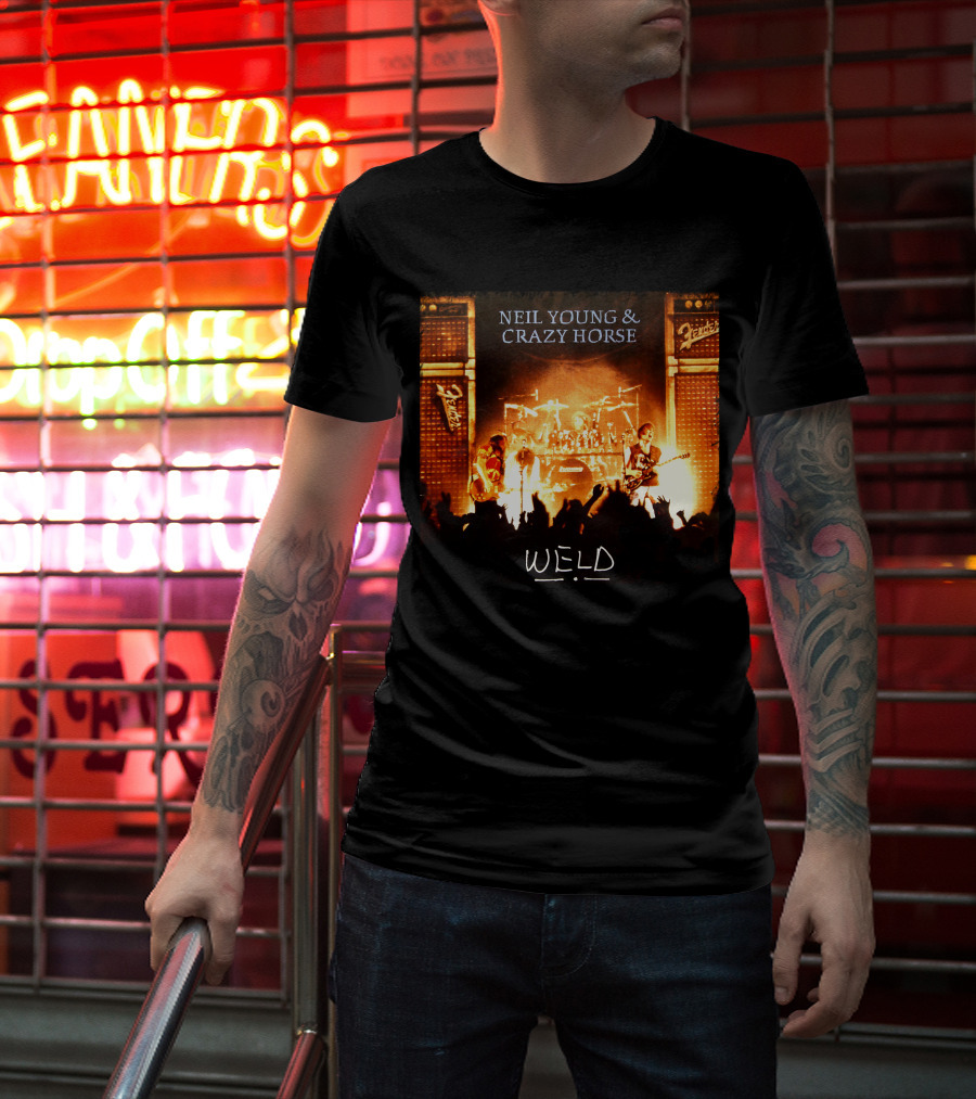 Neil Young & Crazy Horse Weld Live Performance Stage Amps T-Shirt
