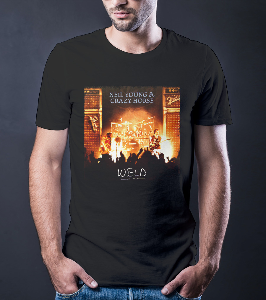 Neil Young & Crazy Horse Weld Live Performance Stage Amps T-Shirt