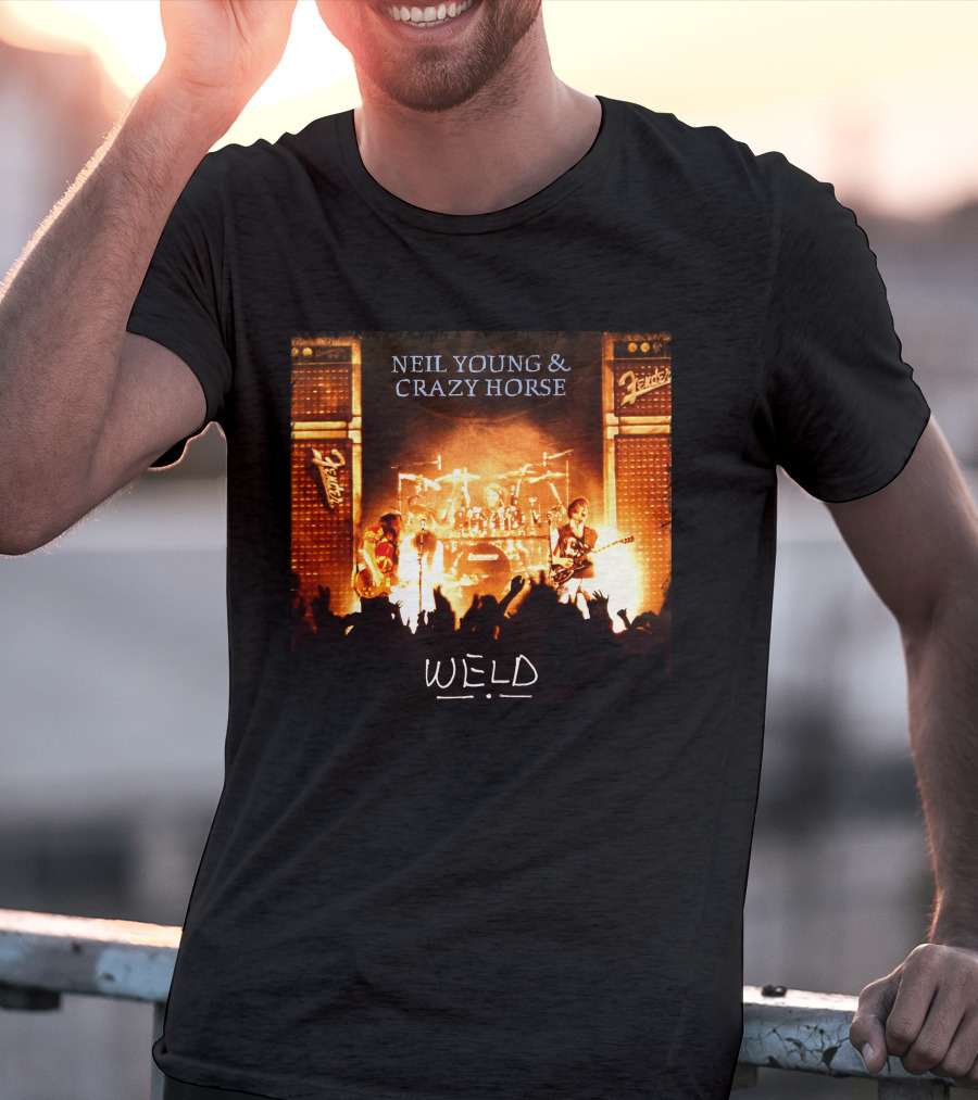 Neil Young & Crazy Horse Weld Live Performance Stage Amps T-Shirt