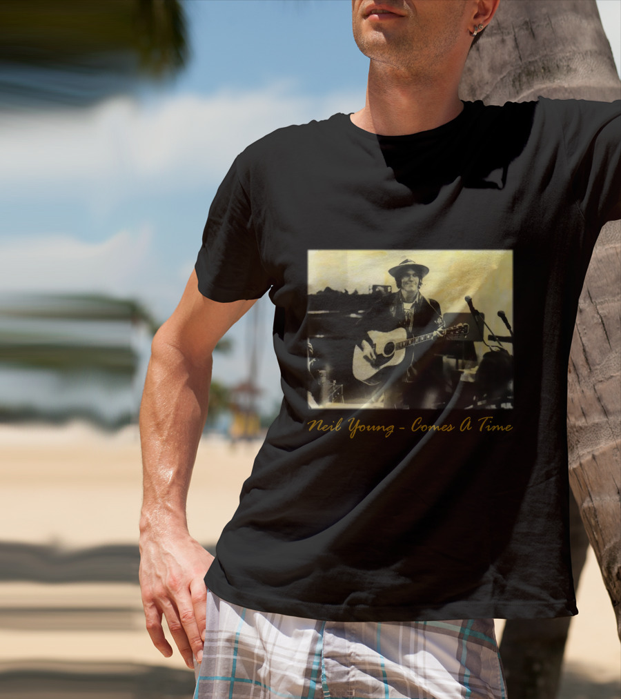 Neil Young - Comes A Time Accompanied Guitar Performance T-Shirt