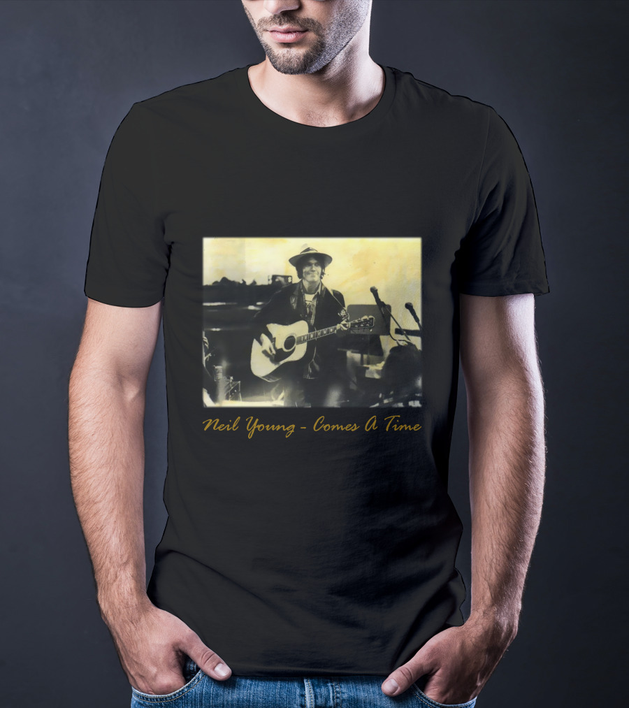 Neil Young - Comes A Time Accompanied Guitar Performance T-Shirt