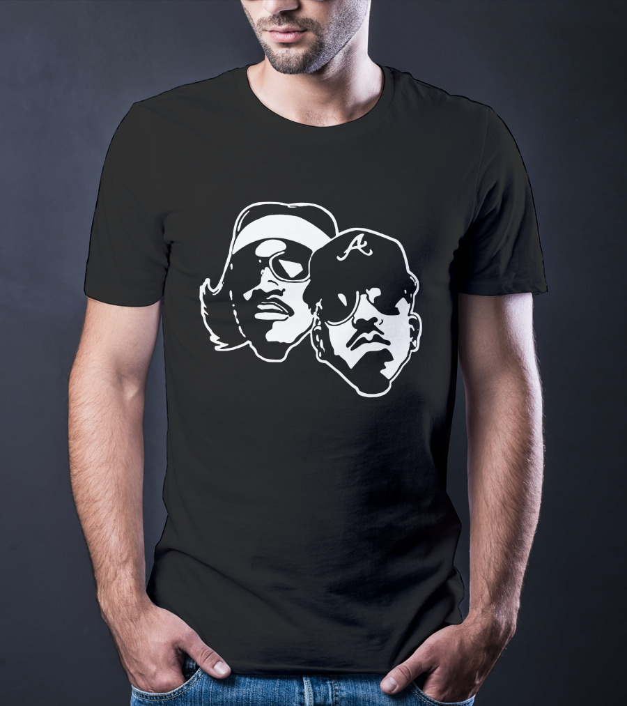 Outkast Andre 3000 Big Boi Silhouette Iconic Hip Hop Duo Baseball Cap Sunglasses T-Shirt