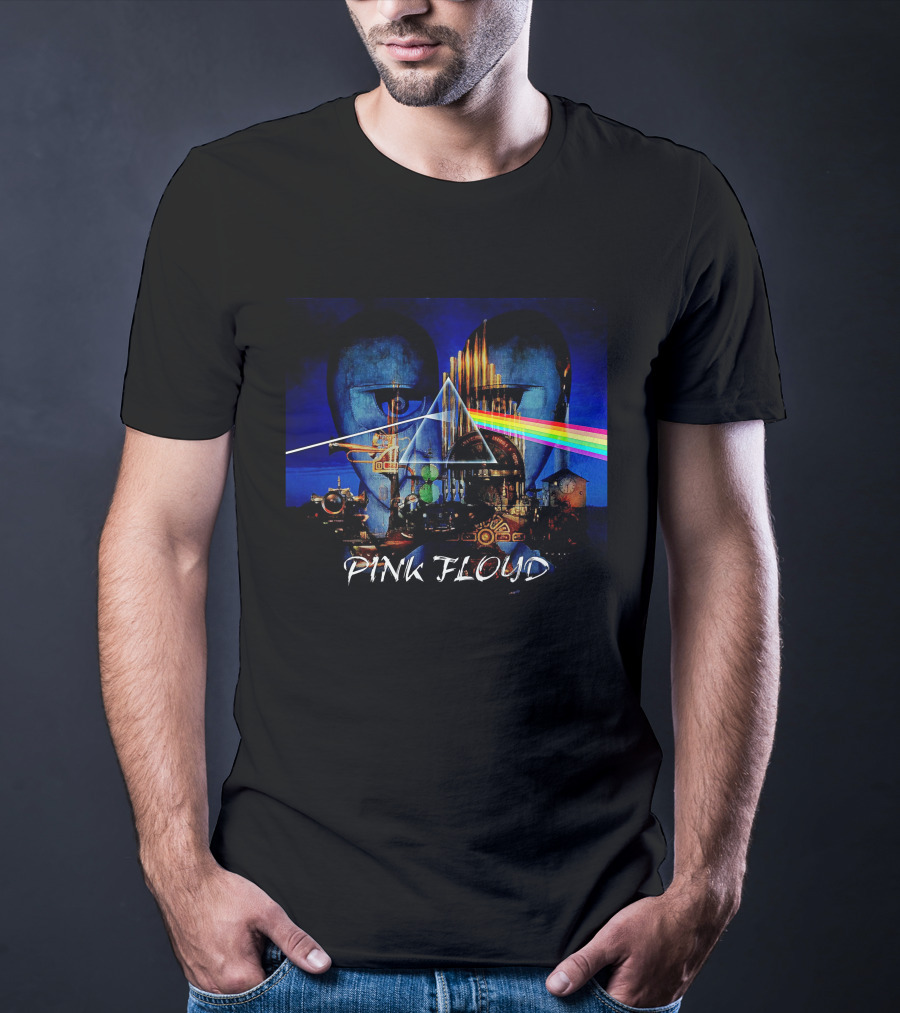 Pfl(32) Dark Side Inspired Pink Floyd Mashup T-Shirt