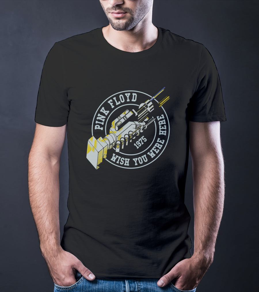 Pink Floyd Wish You Were Here 1975 Handshake Robotic Gear T-Shirt