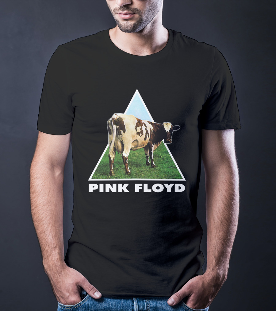 Pfl(43) Pink Floyd Atom Heart Mother Album Cow T-Shirt