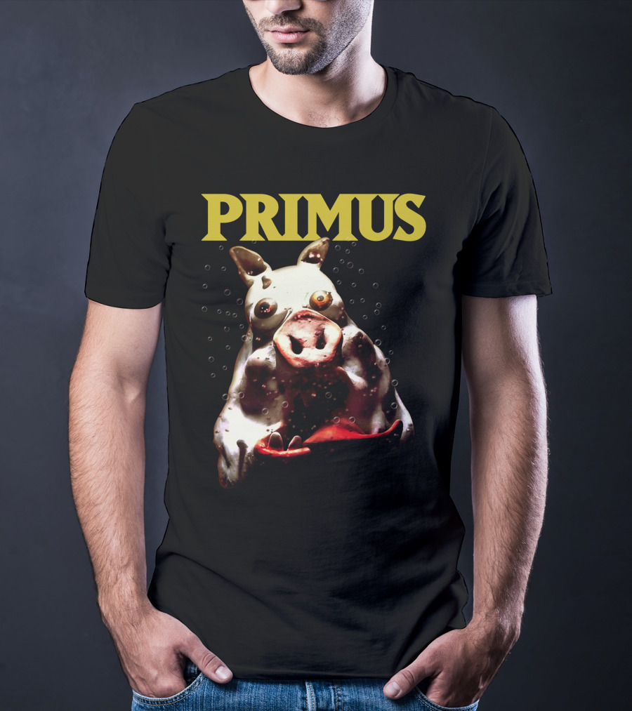Primus Cow Imagery With Bubbles T-Shirt