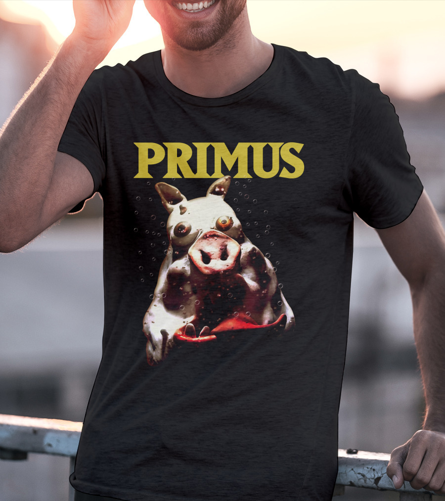 Primus Cow Imagery With Bubbles T-Shirt