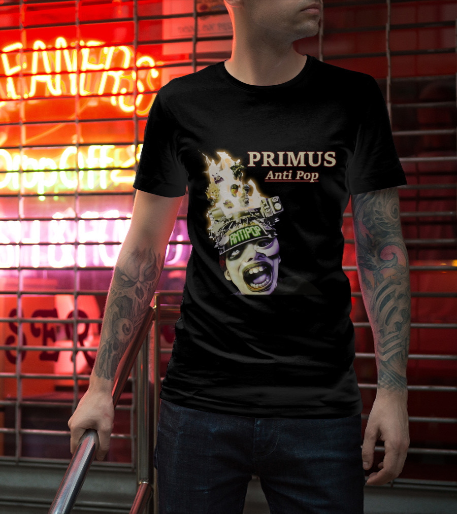 Primus Anti Pop Burning Head T-Shirt