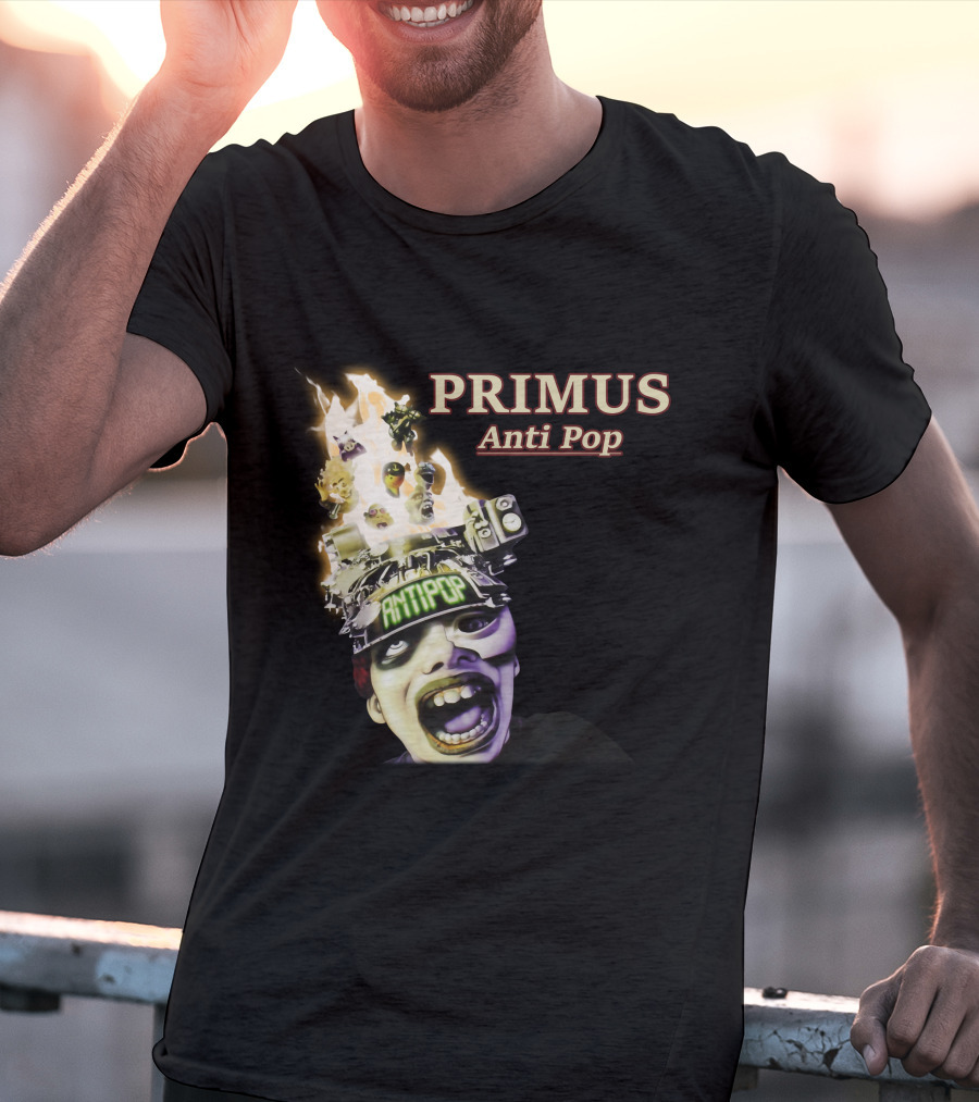 Primus Anti Pop Burning Head T-Shirt
