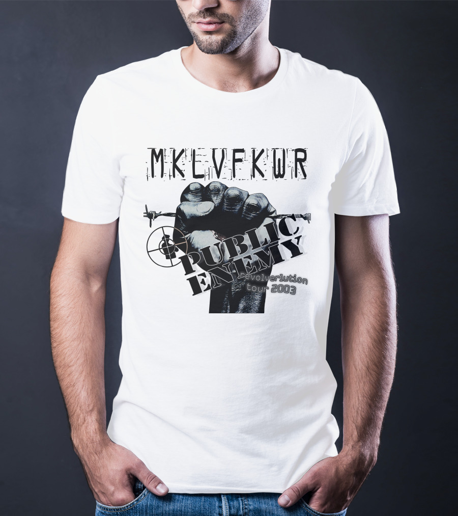 Mklvfkwr Public Enemy Revolverlution Tour 2003 T-Shirt