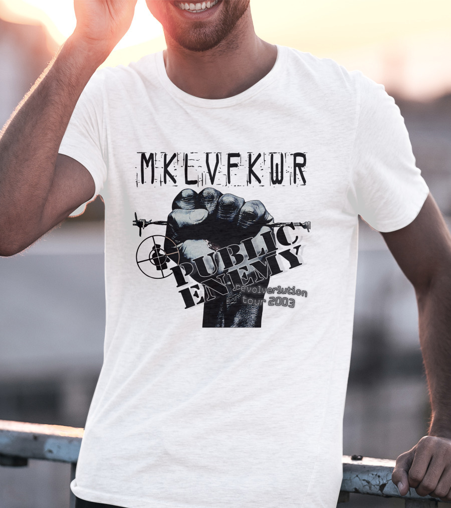 Mklvfkwr Public Enemy Revolverlution Tour 2003 T-Shirt