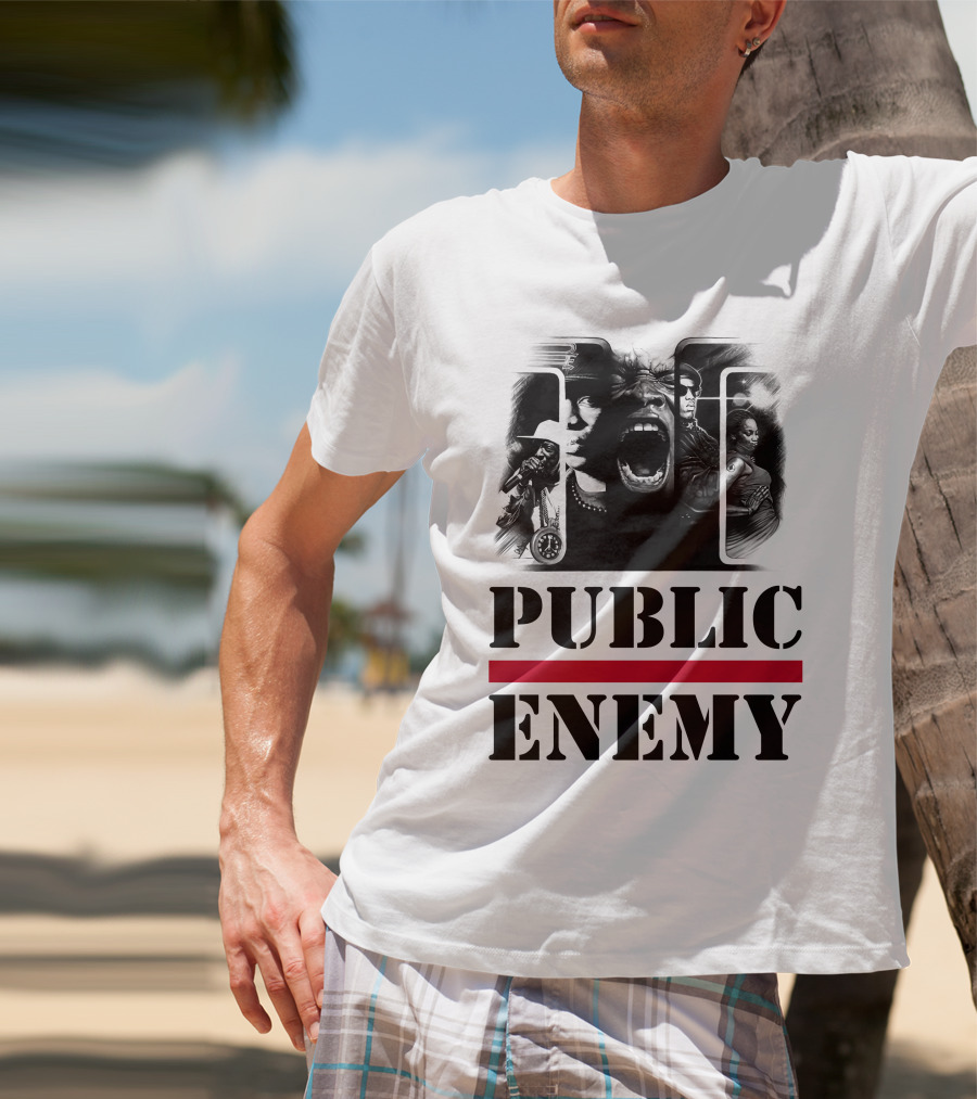 Public Enemy Retro Hip-Hop Icons T-Shirt