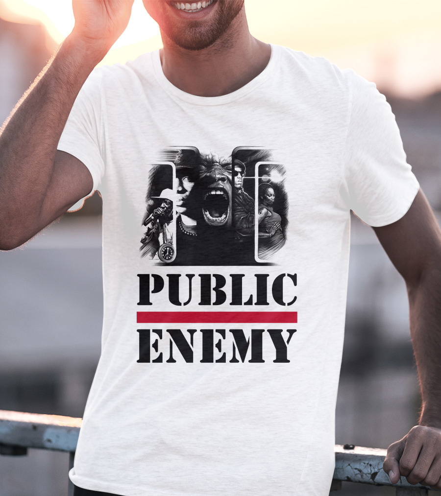 Public Enemy Retro Hip-Hop Icons T-Shirt