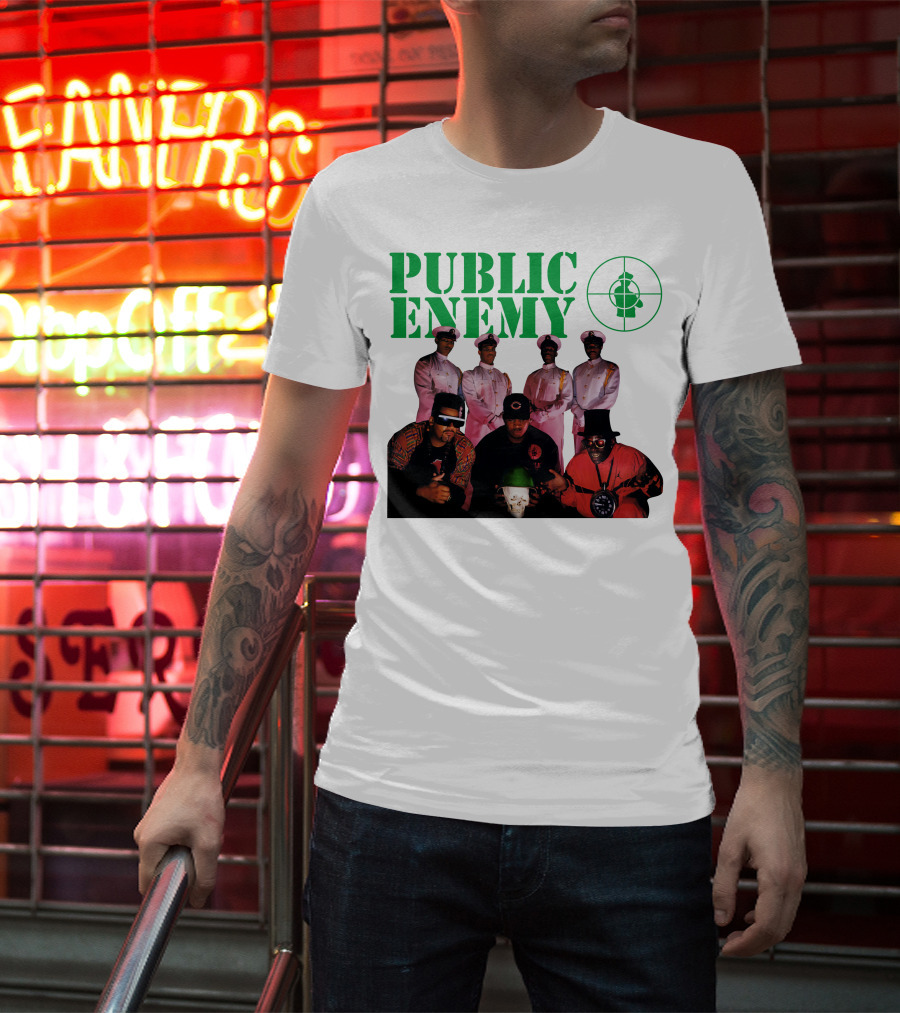 Public Enemy Famous Hip Hop Group Photo T-Shirt