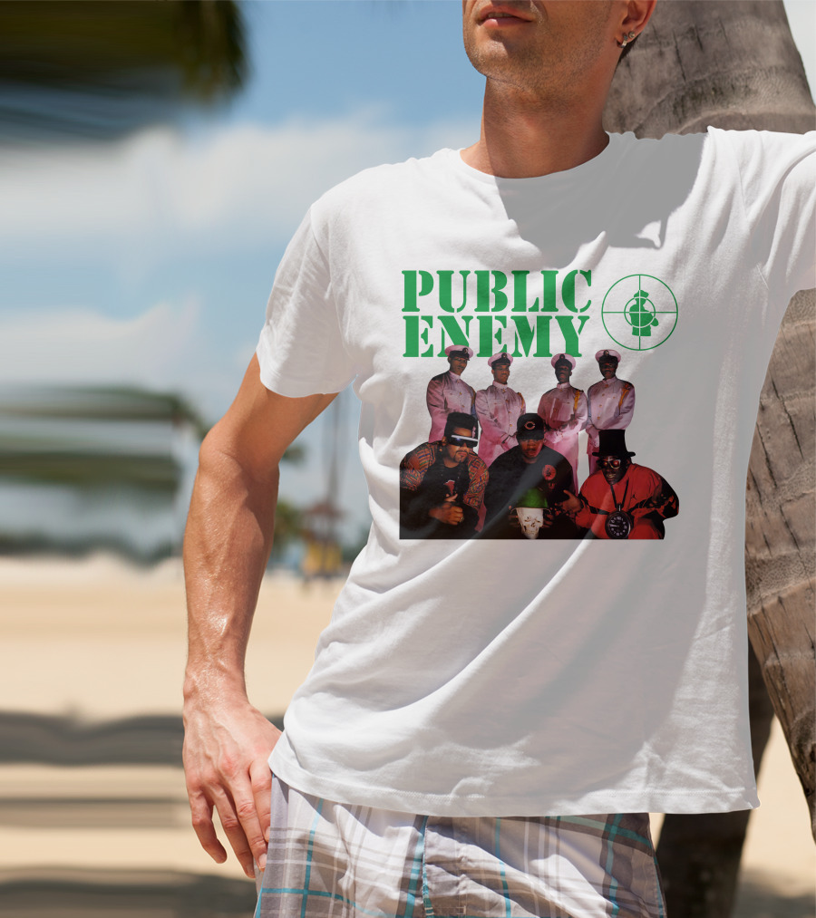 Public Enemy Famous Hip Hop Group Photo T-Shirt