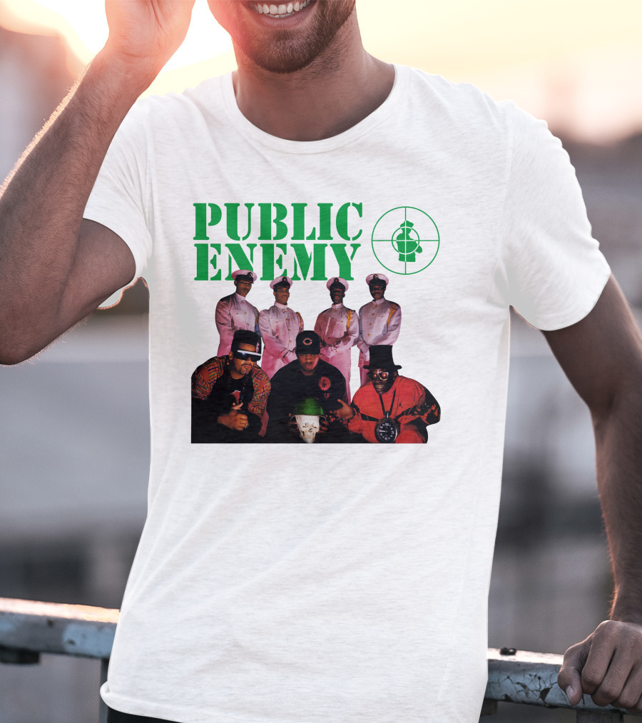 Public Enemy Famous Hip Hop Group Photo T-Shirt