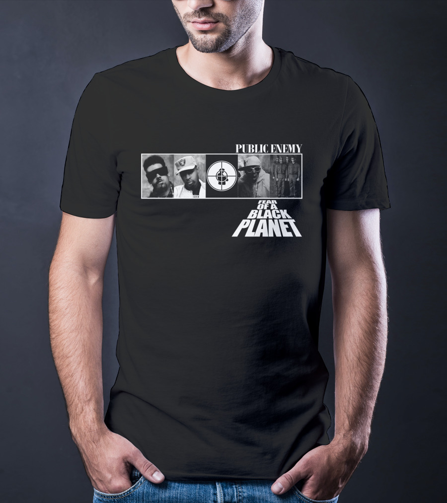 Public Enemy Fear Of A Black Planet 1990 Album Cover T-Shirt