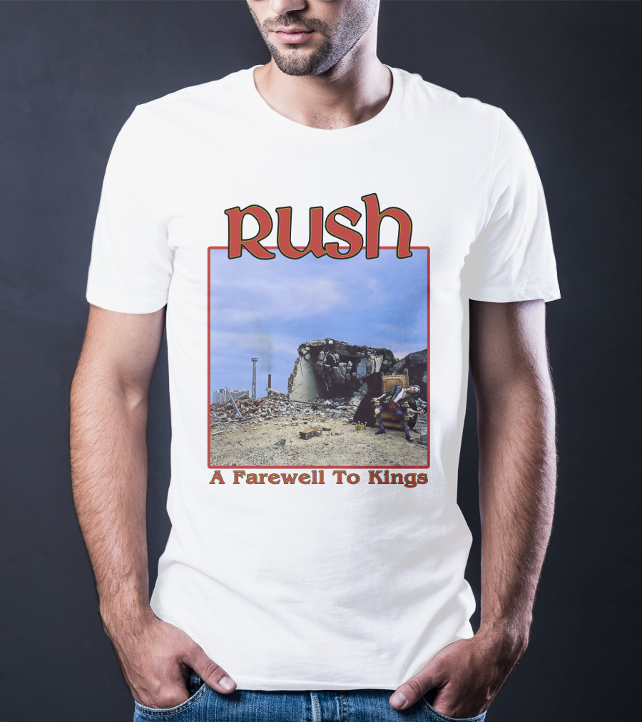 Rush A Farewell To Kings Album Cover Ruins Blue Sky T-Shirt