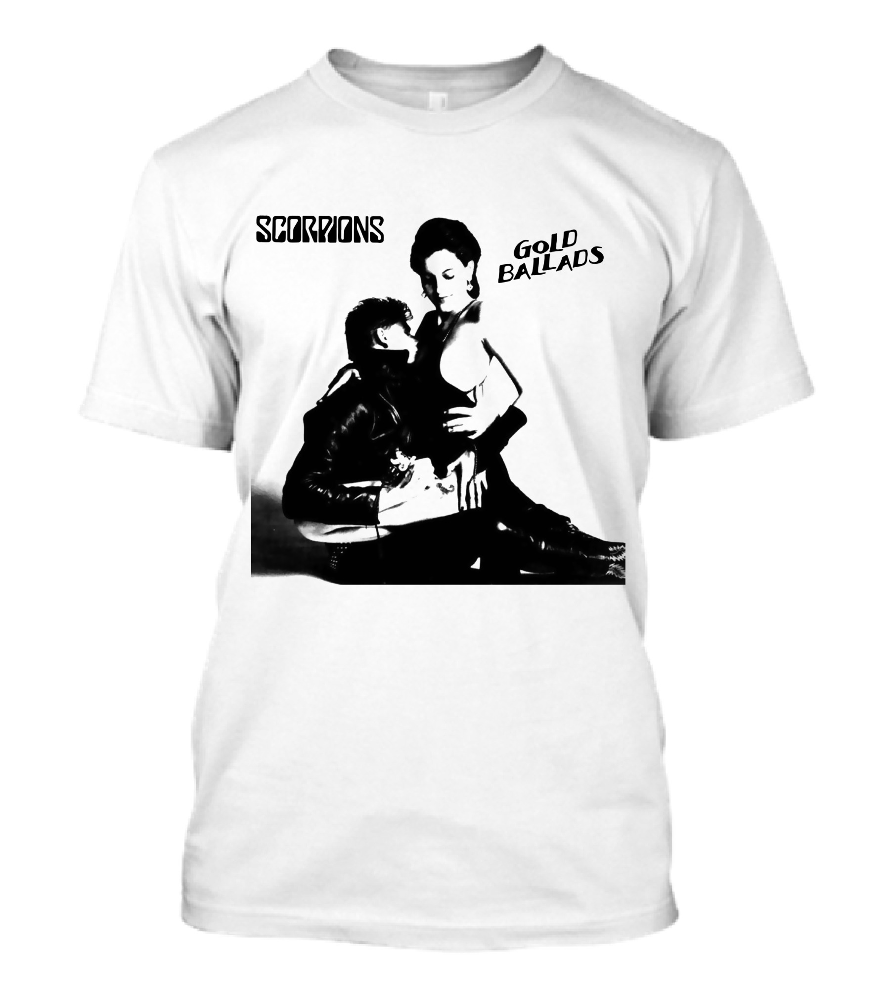 Scorpions Gold Ballads Album Cover Black And White Art Scp T-Shirt
