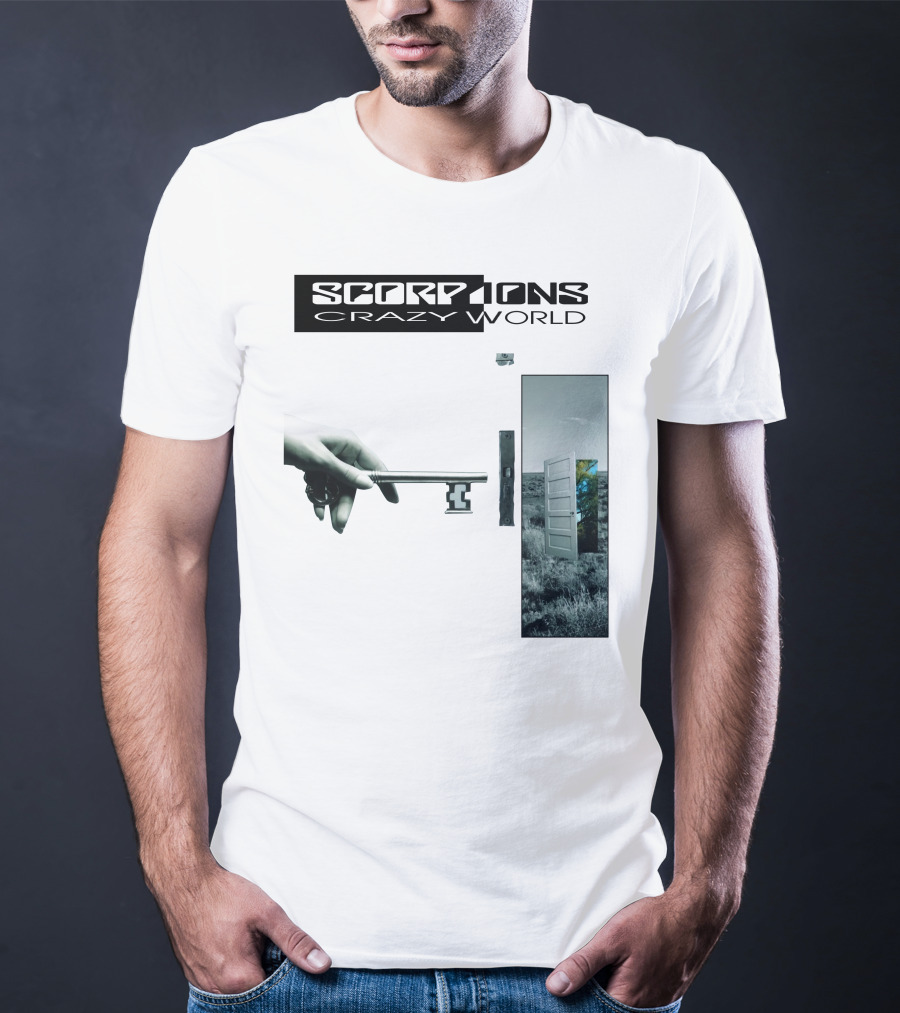 Scorpions Crazy World Key And Door Landscape T-Shirt