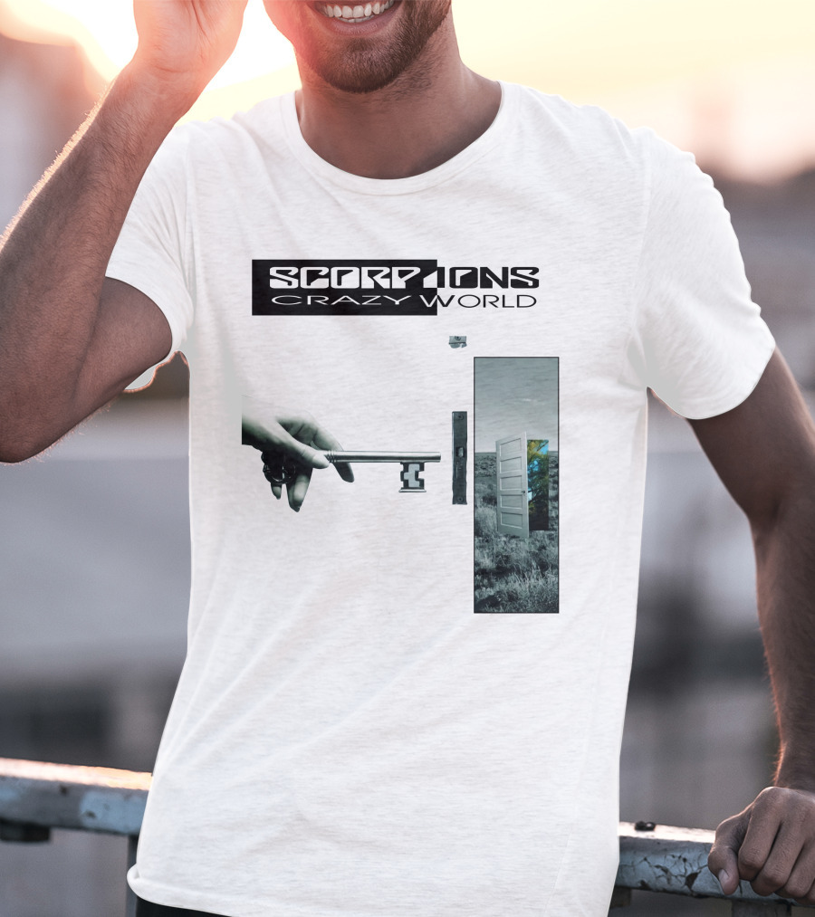 Scorpions Crazy World Key And Door Landscape T-Shirt