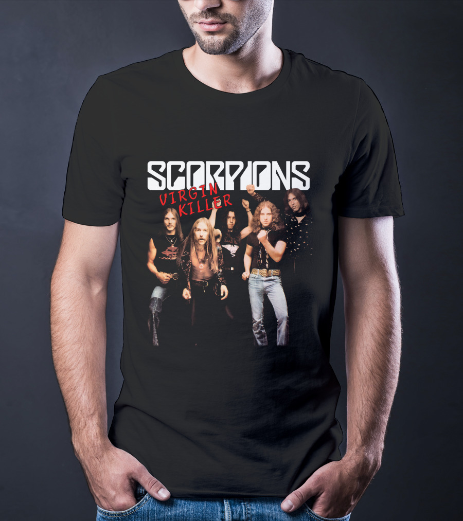 Scorpions Virgin Killer Album Cover Band Photo T-Shirt