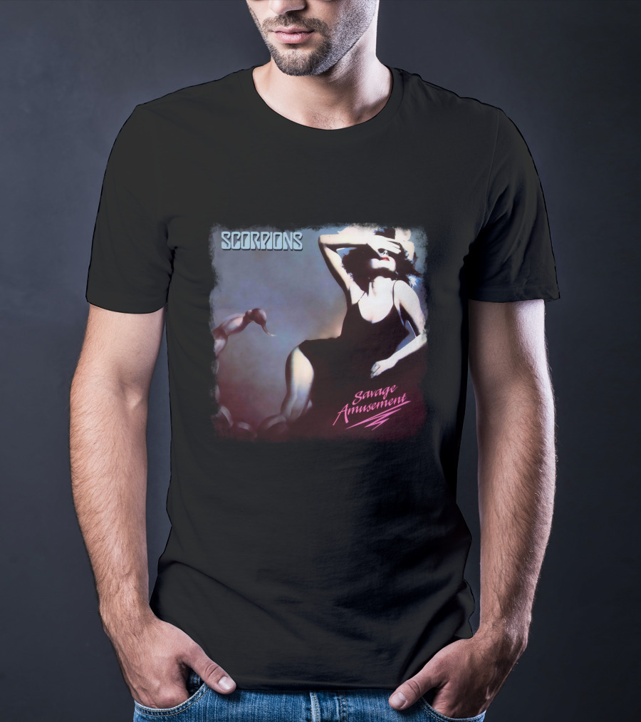 Scorpions Savage Amusement Retro Album Cover Art T-Shirt