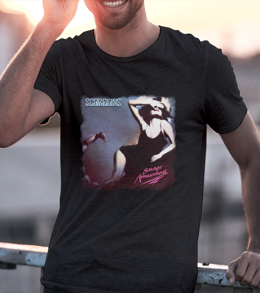 Scorpions Savage Amusement Retro Album Cover Art T-Shirt