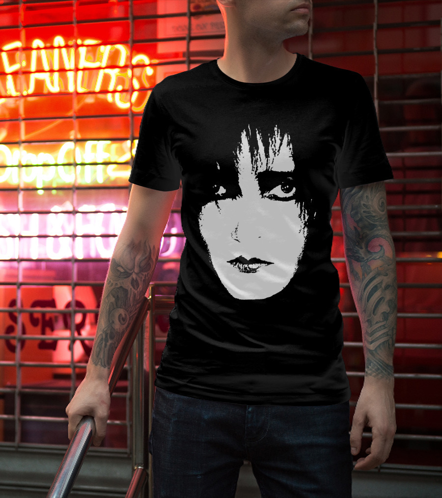 Satb 7 Siouxsie Sioux Monochrome Face T-Shirt
