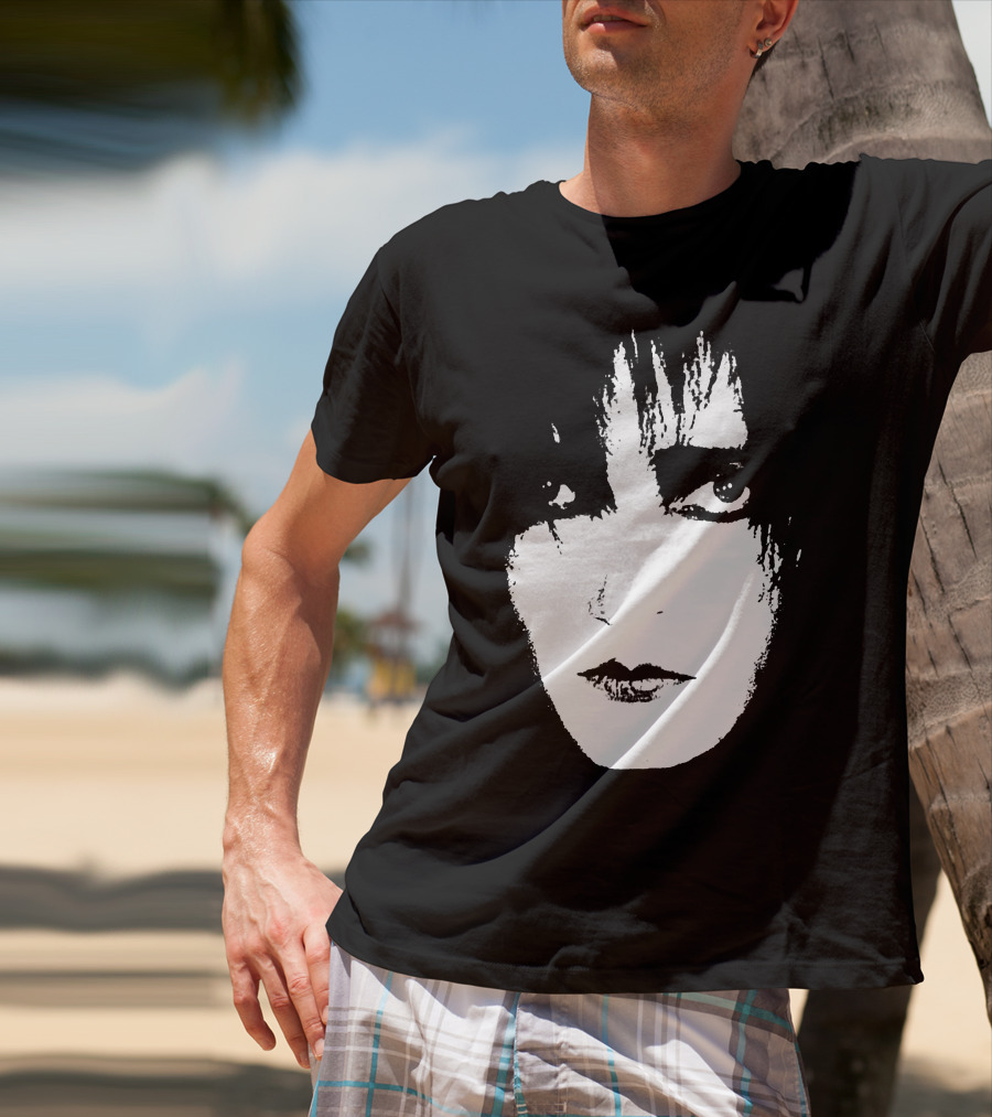 Satb 7 Siouxsie Sioux Monochrome Face T-Shirt