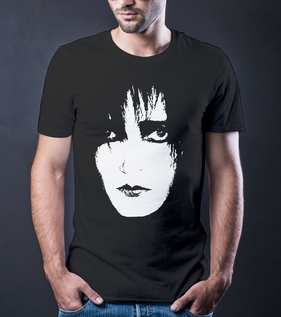 Satb 7 Siouxsie Sioux Monochrome Face T-Shirt
