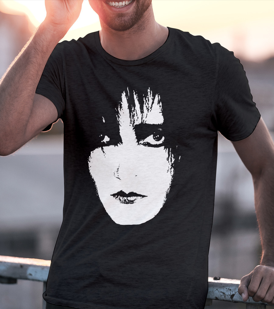 Satb 7 Siouxsie Sioux Monochrome Face T-Shirt
