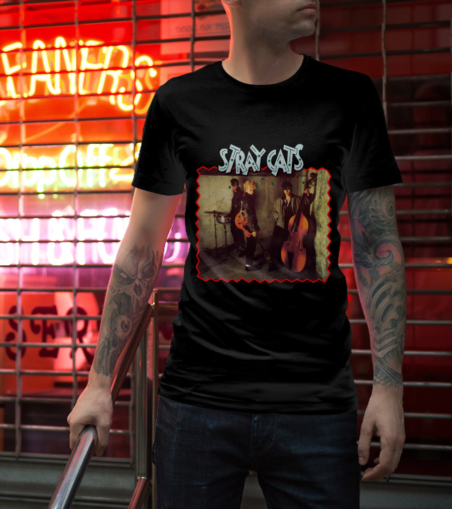 Stray Cats Rockabilly Band Trio T-Shirt