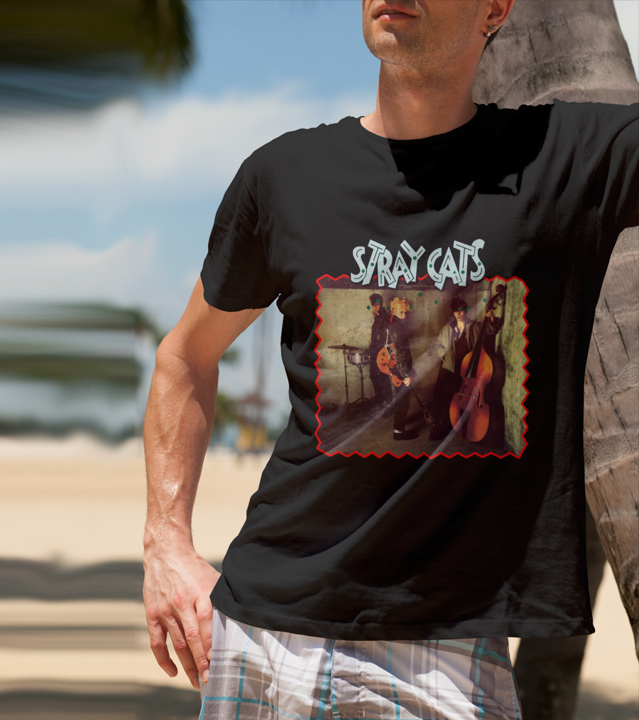 Stray Cats Rockabilly Band Trio T-Shirt