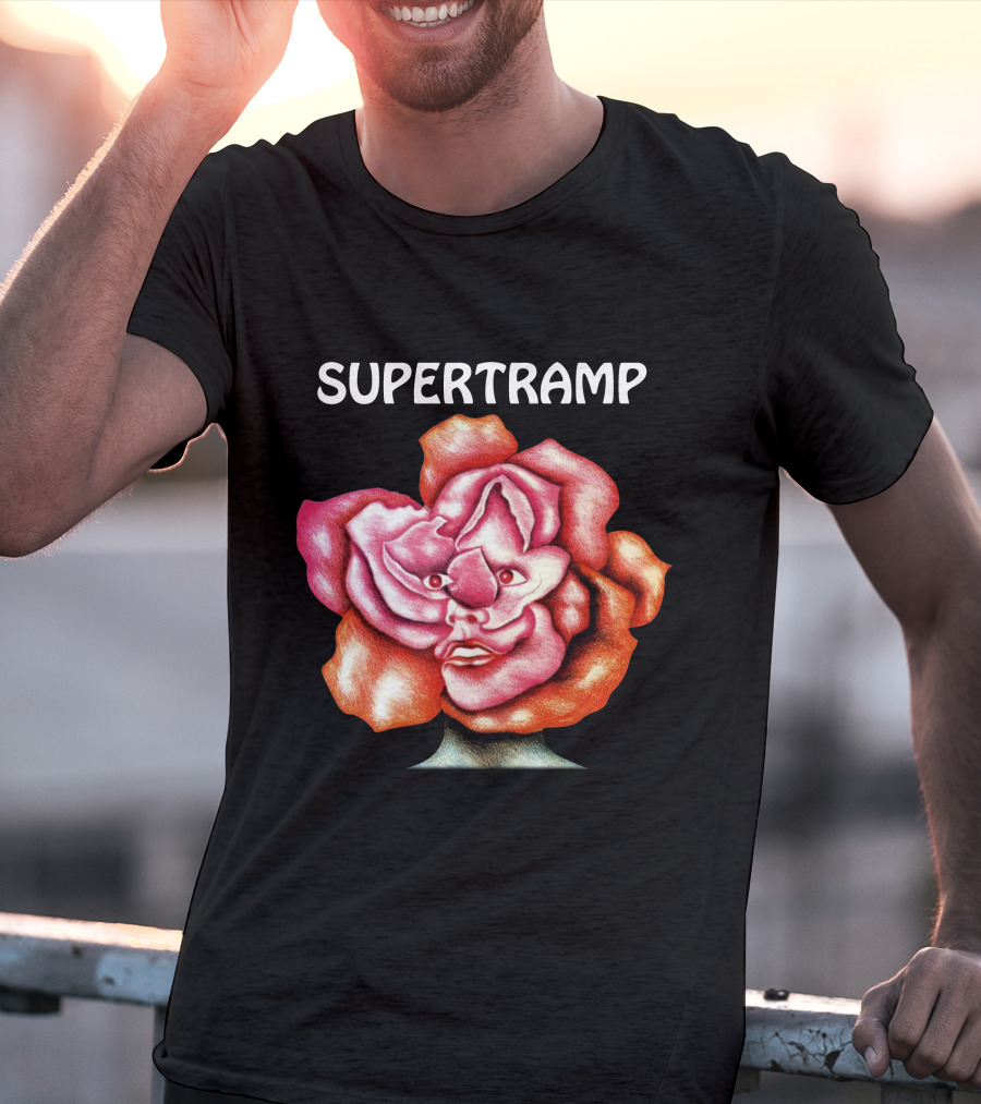 Supertramp Surreal Face Flower T-Shirt