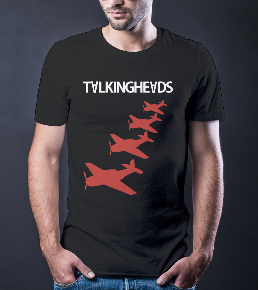 Talking Heads Red Airplanes Formation T-Shirt