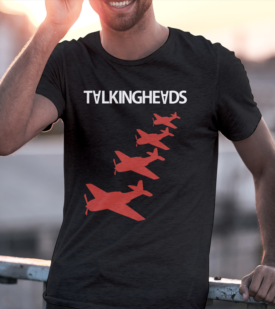 Talking Heads Red Airplanes Formation T-Shirt