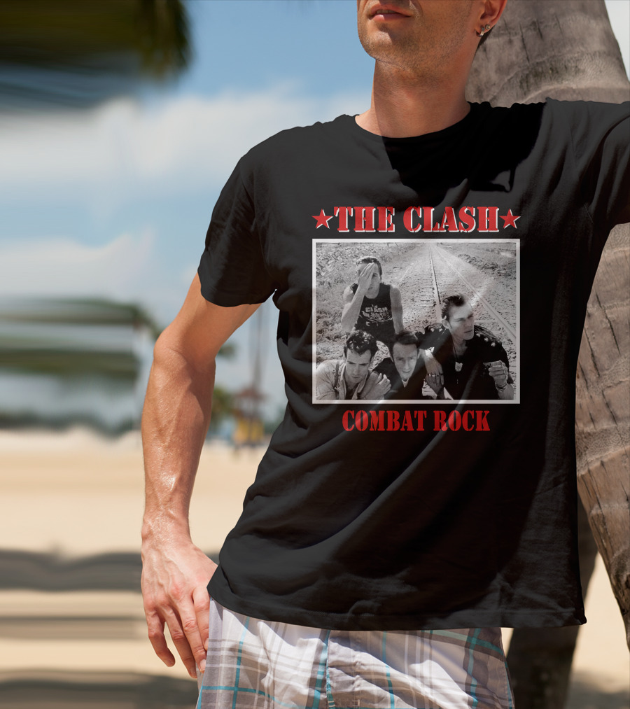 The Clash Combat Rock Album Cover Photo Stars T-Shirt