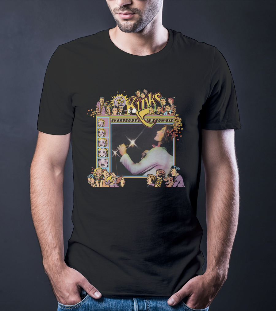 The Kinks Everybody's In Show-Biz Concert Performance Artwork T-Shirt