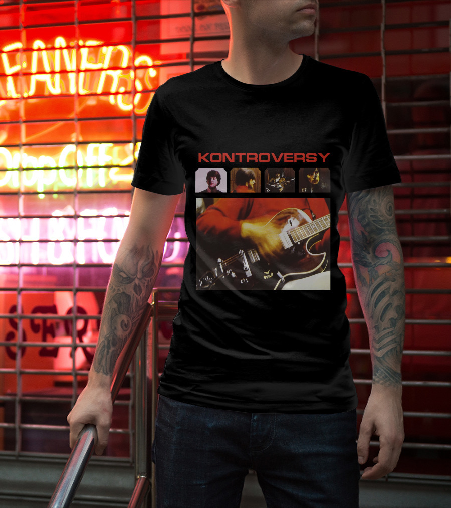 Kontroversy Guitar And Band T-Shirt