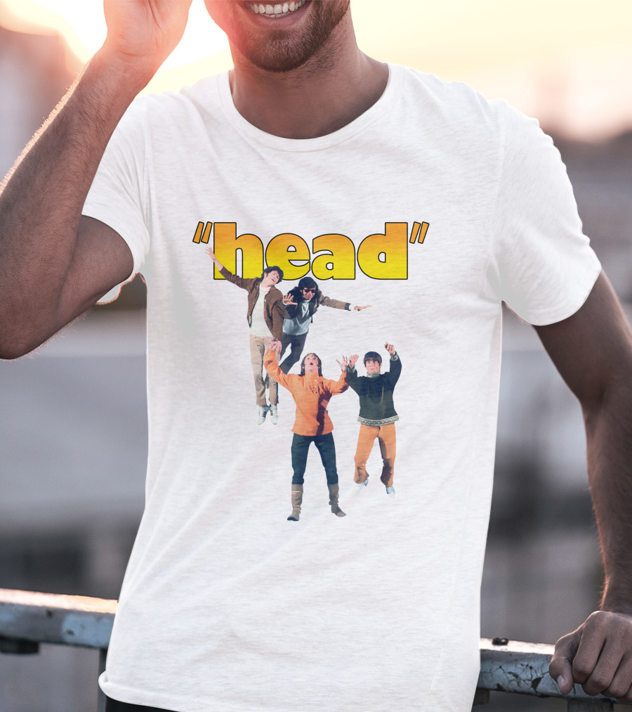 Monkees Head Jumping Pose Retro Style T-Shirt