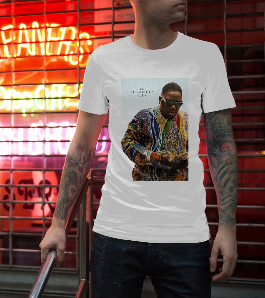 The Notorious B.i.g. Counting Money Colorful T-Shirt