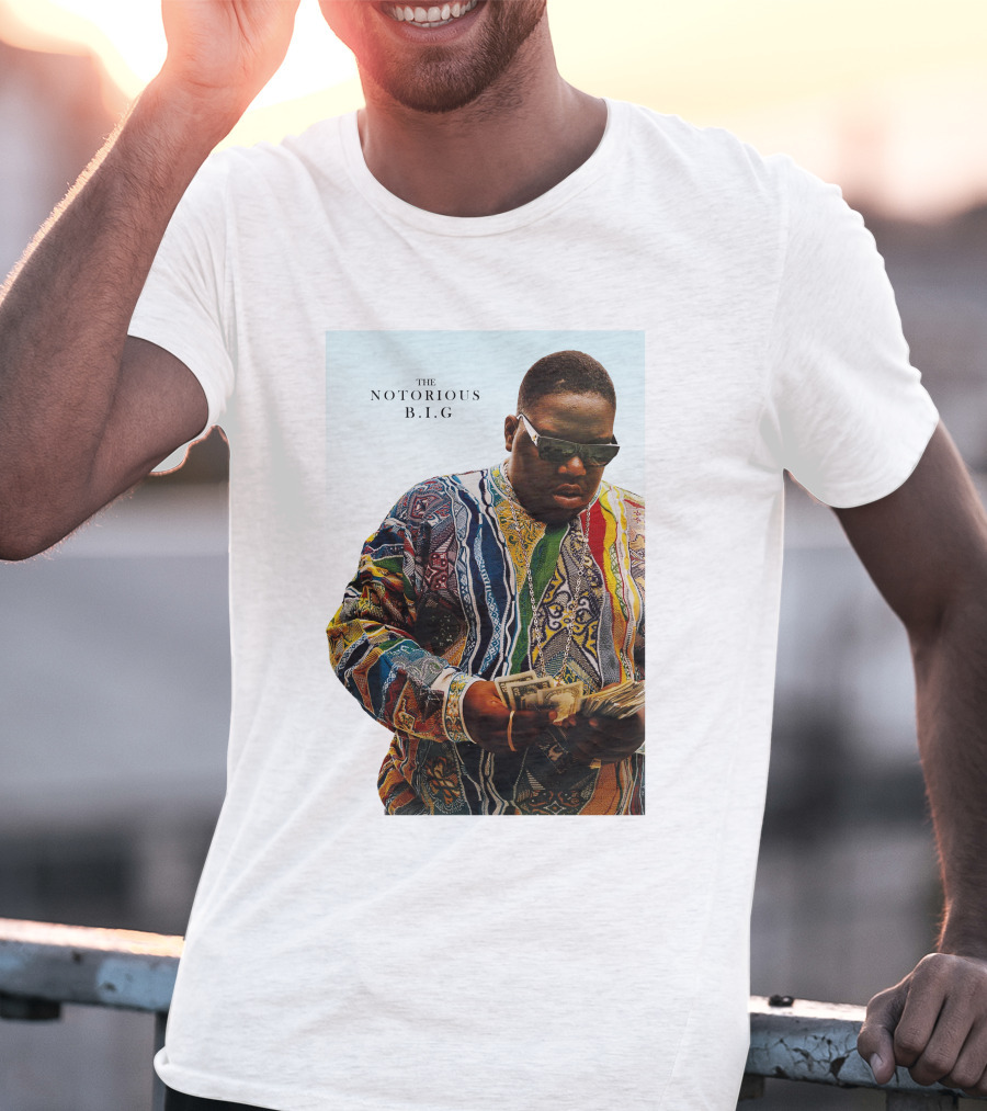 The Notorious B.i.g. Counting Money Colorful T-Shirt