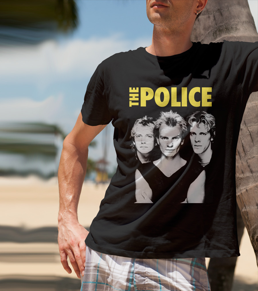 The Police Band Black And White T-Shirt