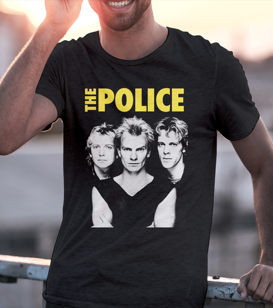 The Police Band Black And White T-Shirt