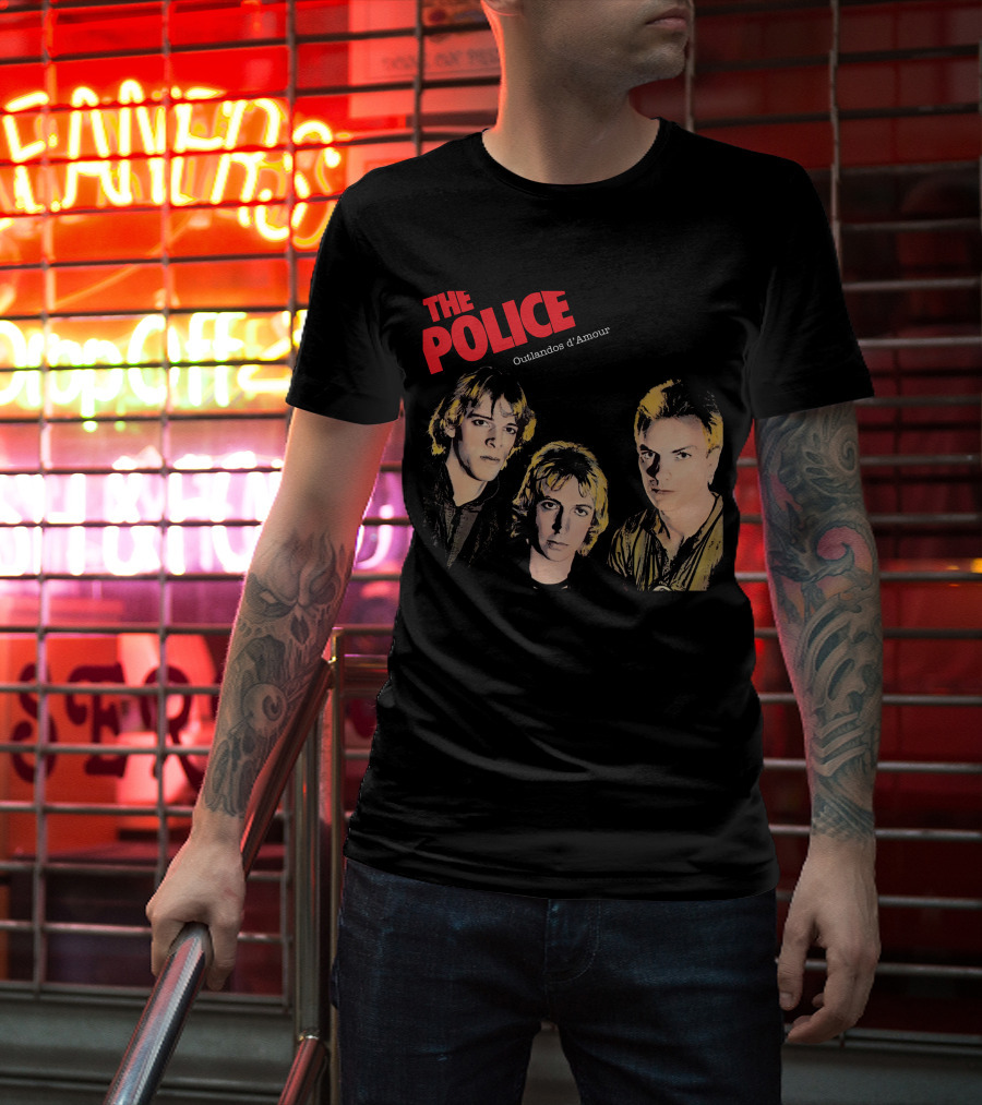 The Police Outlandos D'amour Album Cover Artwork T-Shirt