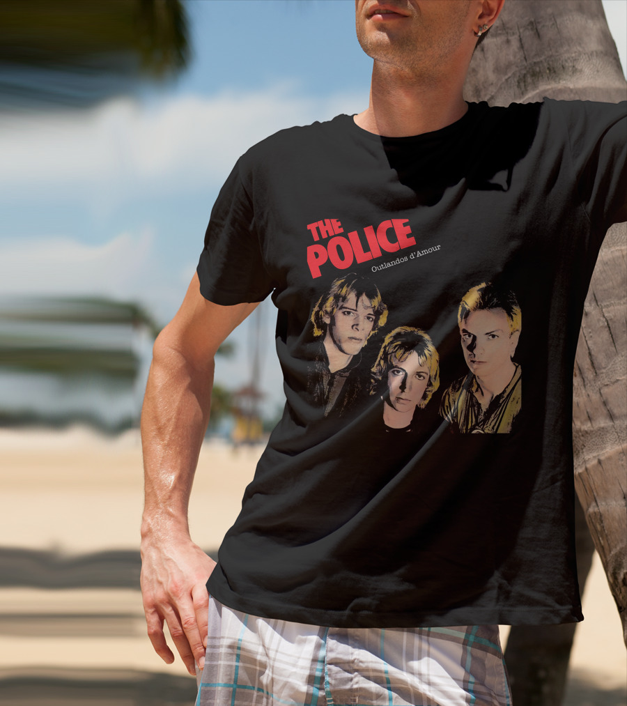 The Police Outlandos D'amour Album Cover Artwork T-Shirt