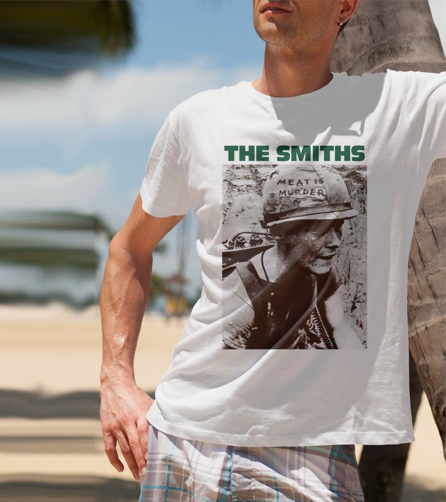 The Smiths Meat Is Murder Vintage Soldier Helmet T-Shirt